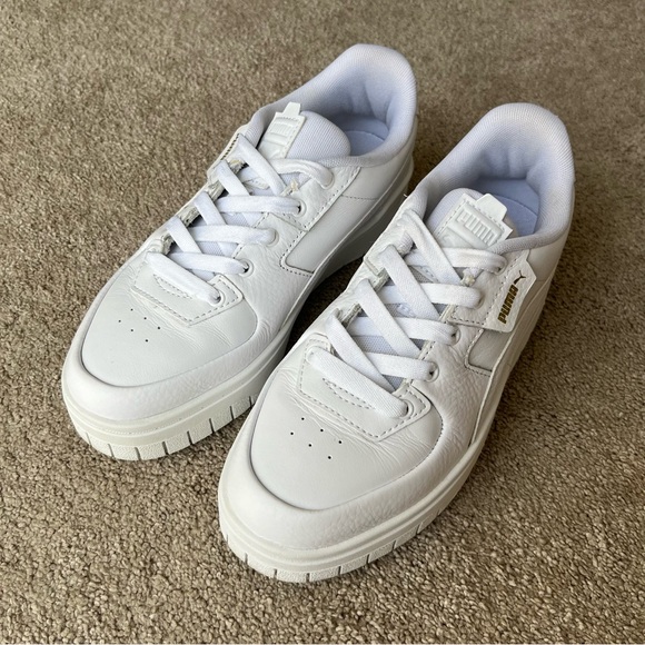 Puma Cali Dream White Platform Sneakers - Picture 3 of 7